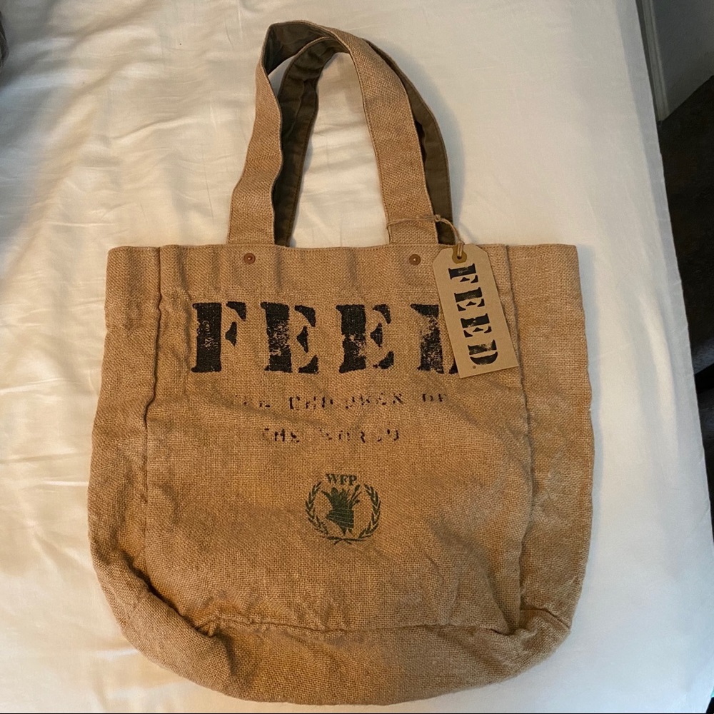 FEED 1 Reversible Burlap/Cotton Bag